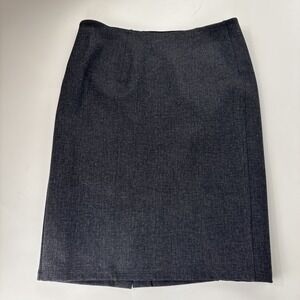 Liverpool Gray SZ 12 Built in Tummy Control Stretch Lined Skirt Back Slit Career